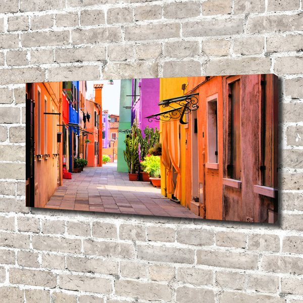 Ebern Designs Colourful Streets Unframed Art Prints on Canvas